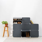 Tragbares Modul Schuhregal Grau Innovatives Design