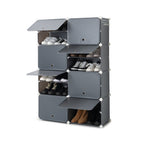Tragbares Modul Schuhregal Grau Innovatives Design