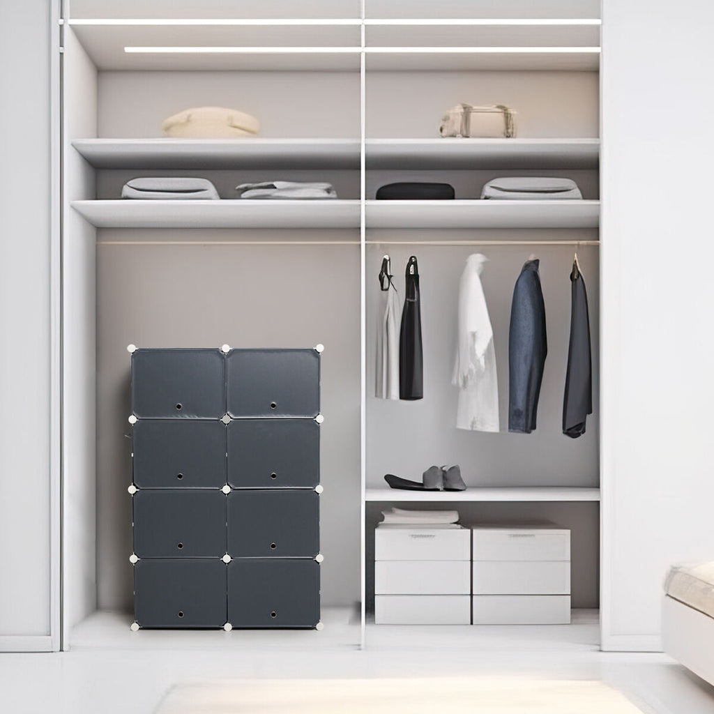 Tragbares Modul Schuhregal Grau Innovatives Design