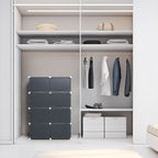 Tragbares Modul Schuhregal Grau Innovatives Design