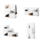 Tragbares Modul Schuhregal Weiß Innovatives Design