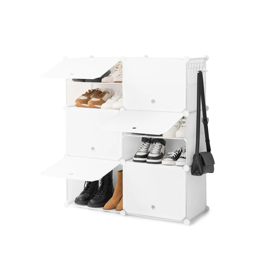 Modulares Schuhregal in Weiß – Detailansicht 5