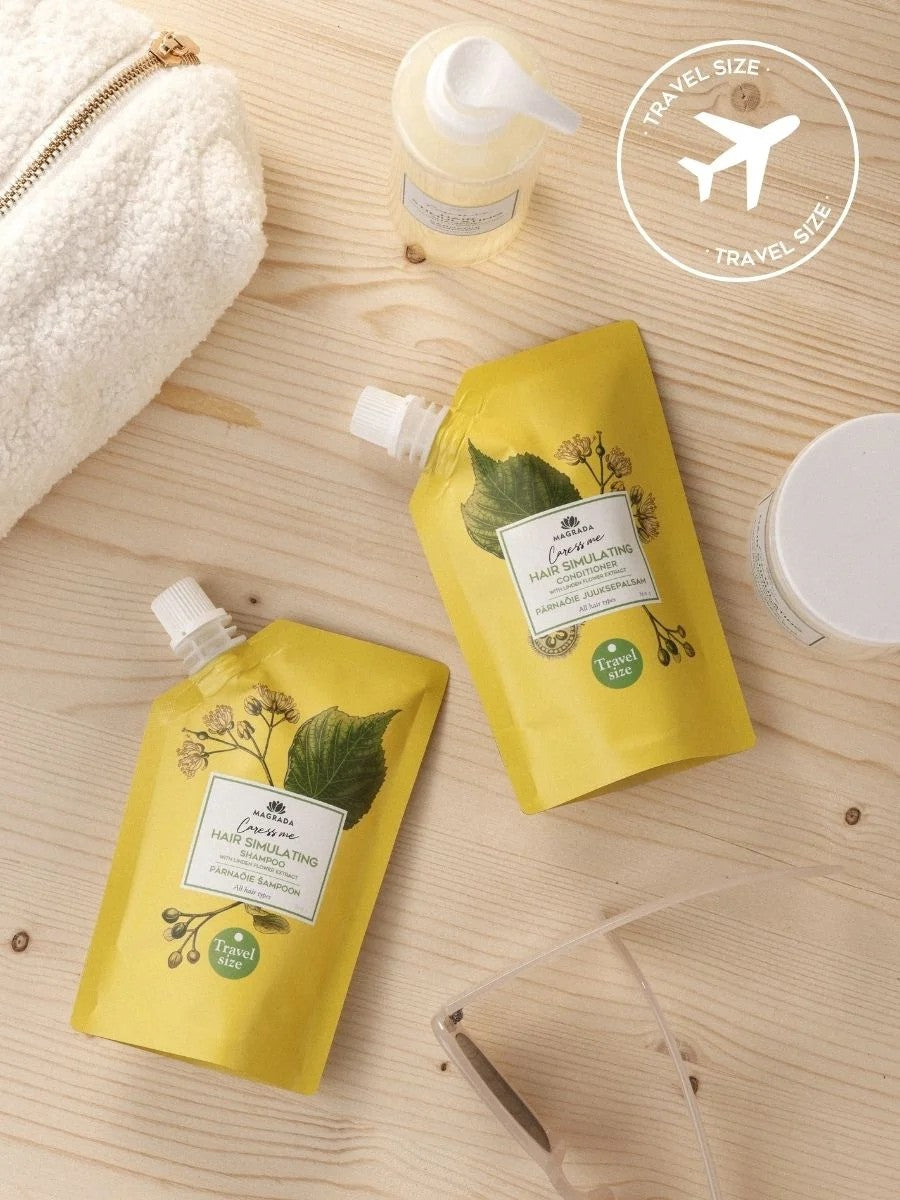 Reisegröße Lindenblüten Shampoo mit nordischem Birkenextrakt – 100 ml – Produktansicht 2