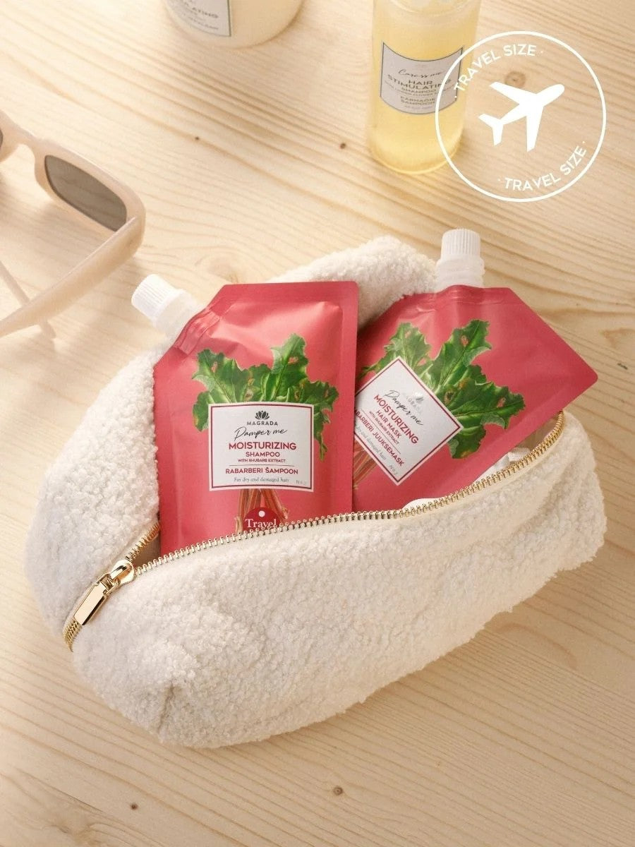Reisegröße Rhabarber – Haarmaske mit Castor Öl – 100 ml – Produktansicht 2