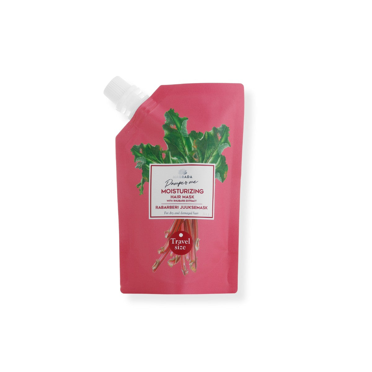 Reisegröße Rhabarber – Haarmaske mit Castor Öl – 100 ml – Produktansicht 4