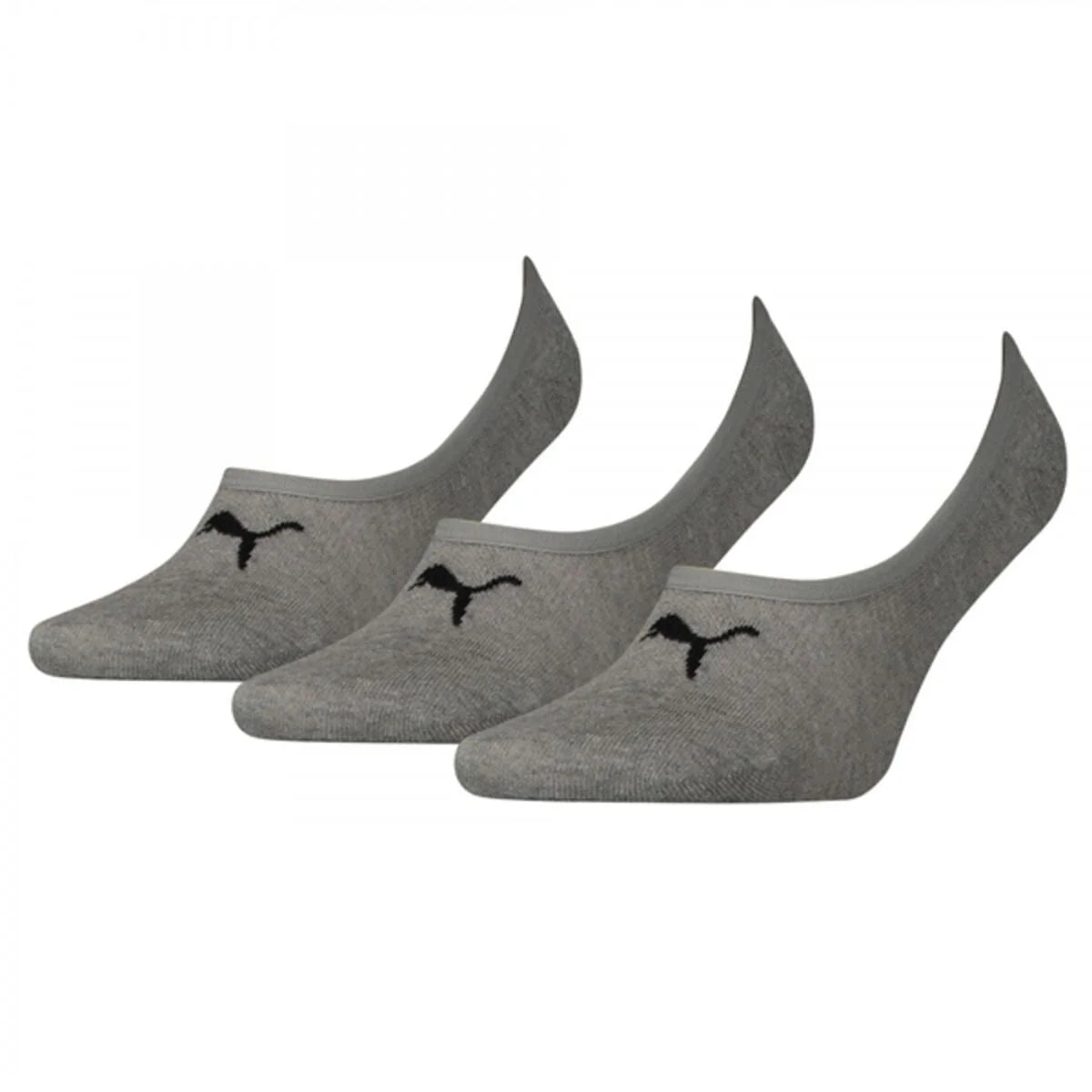 Graue Puma Footie Füßlinge im 3er-Pack