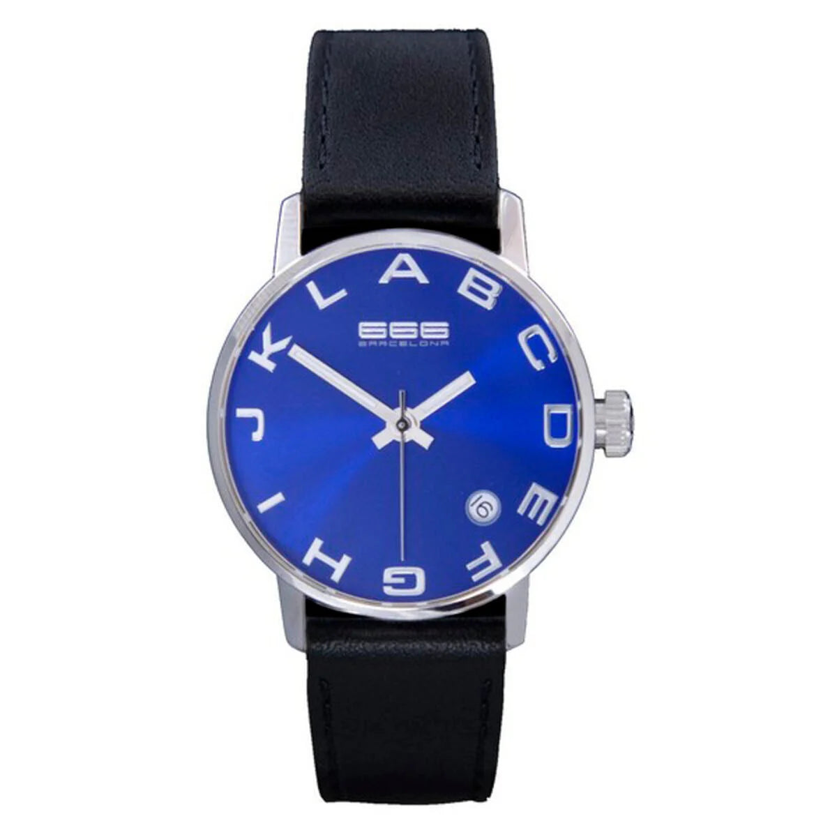 Unisex-Armbanduhr 666 Barcelona 666-274 – Blau, 35 mm
