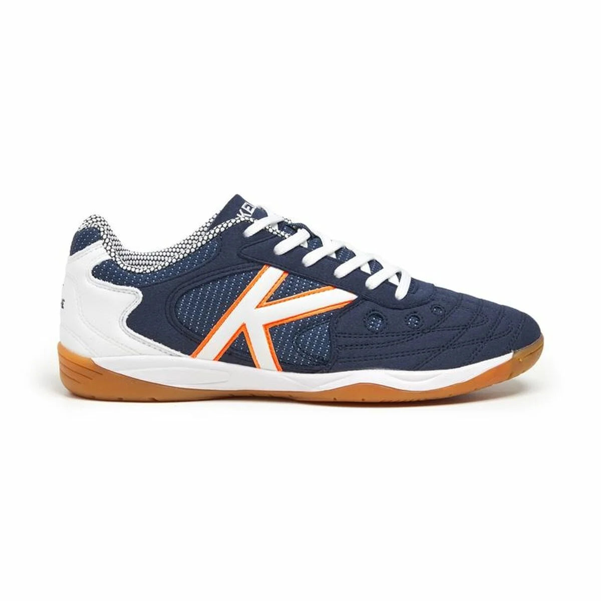 Marineblauer Kelme Indoor Copa Hallenfußballschuh in Seitenansicht