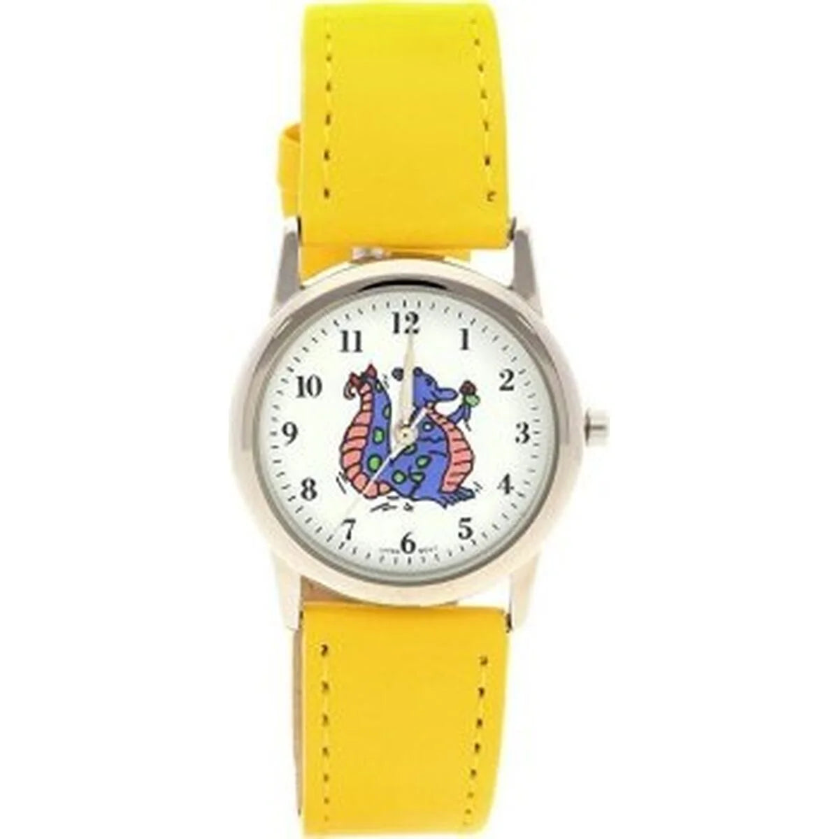 MPM Quality Kinderuhr W05G.11058.B mit gelbem Armband und weißem Zifferblatt