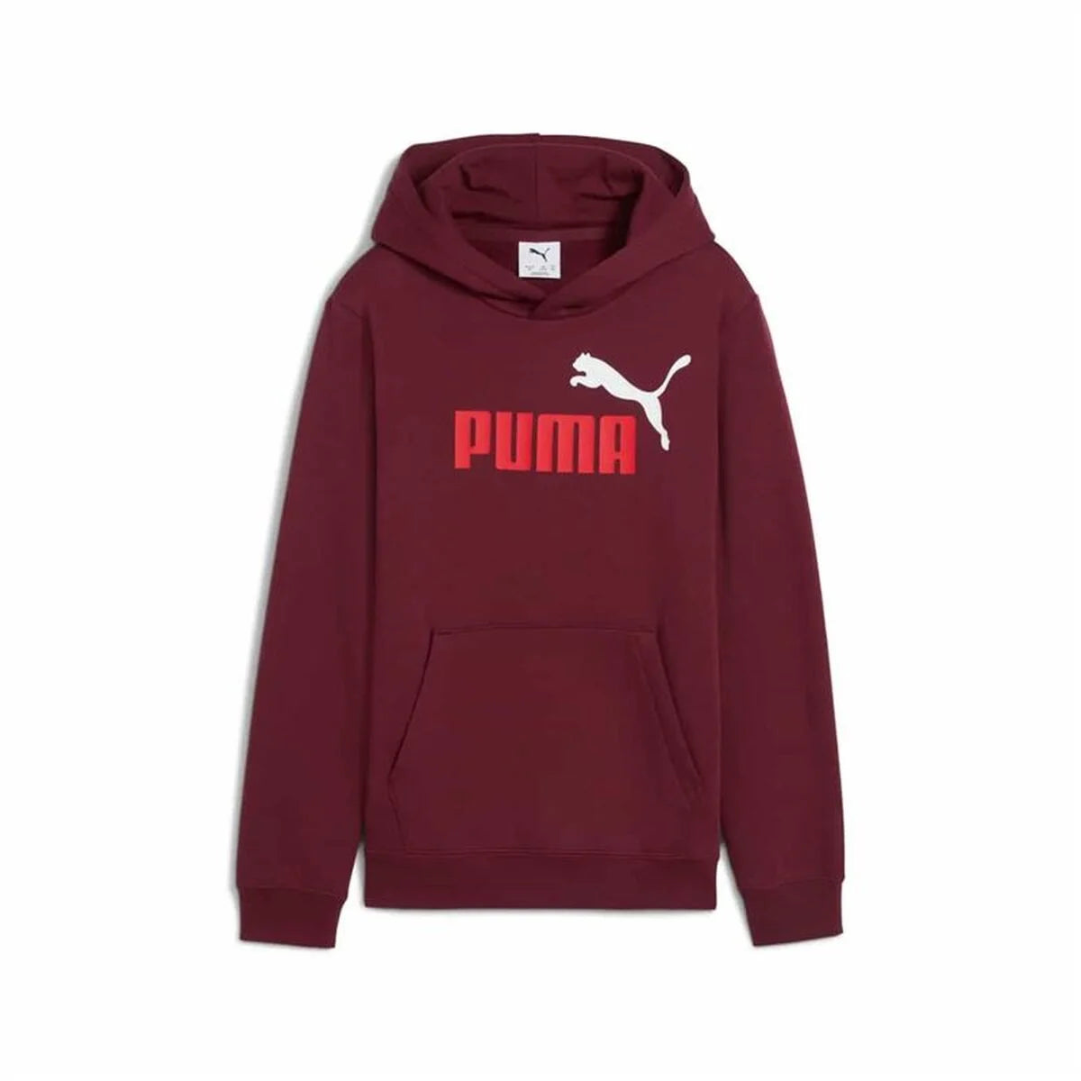 Kinder-Hoodie Puma Essentials 2 Color Granatrot