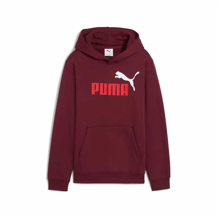 Kinder-Hoodie Puma Essentials 2 Color Granatrot