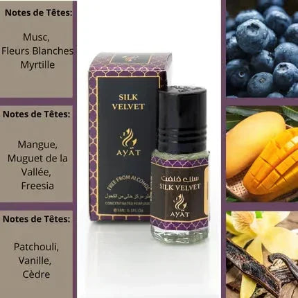 Ayat Perfumes Arabic Oil 3 ml – Silk Velvet (einzeln & 12er-Pack) – ausgewählte Produktansicht
