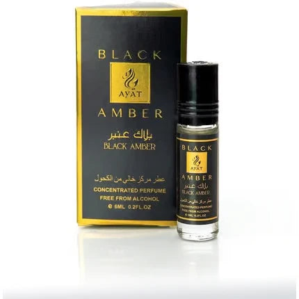 Ayat Perfumes Black Amber Öl 6 ml – Orientalisches Duftöl - Neuheiten