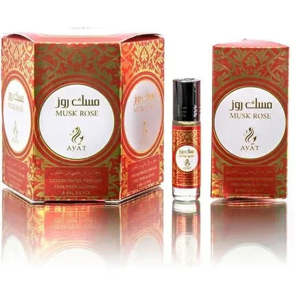 Ayat Perfumes Musk Rose Oil 6 ml – Blumig-orientalisches Duftöl (einzeln & 6er-Pack)