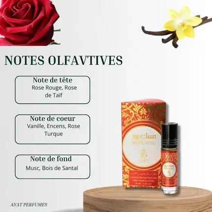 Ayat Perfumes Musk Rose Oil 6 ml – Blumig-orientalisches Duftöl (einzeln & 6er-Pack) – ausgewählte Produktansicht