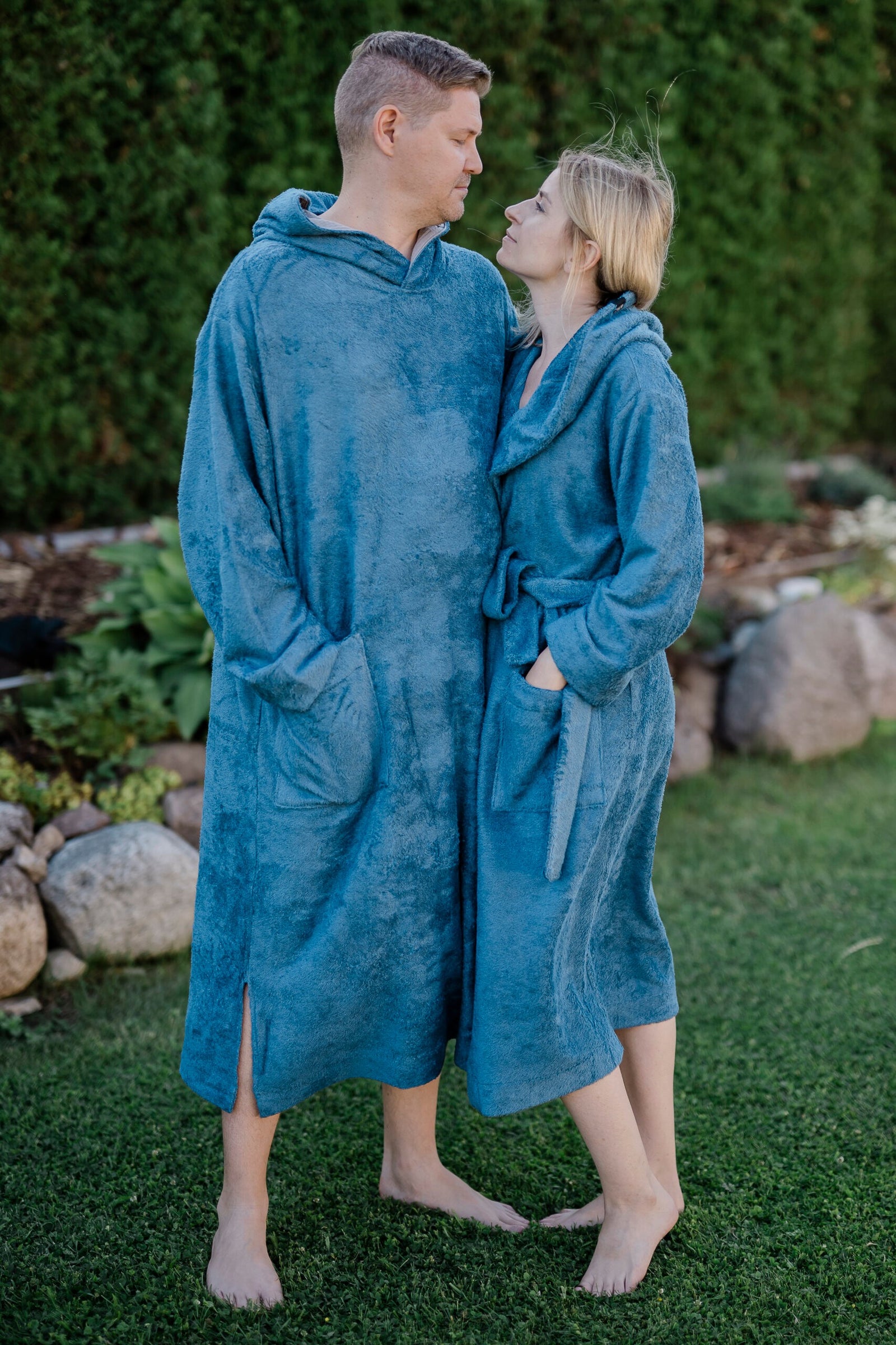Unisex – Kapuzenbademantel – Bambus-Frottee – Produktansicht 2