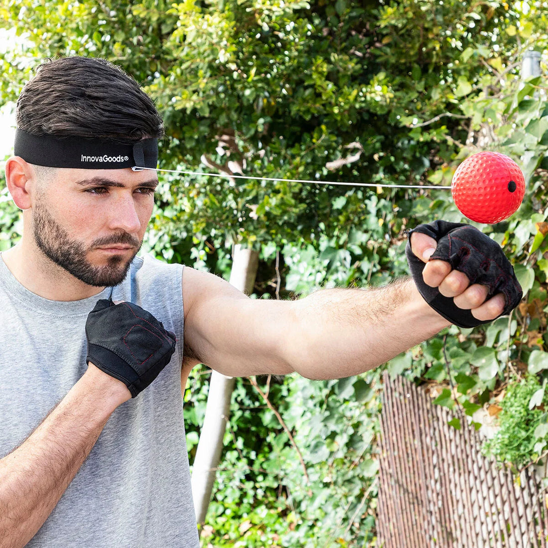 Reflexball-Trainingsset Balxing mit 2 Bällen – Detailansicht 3