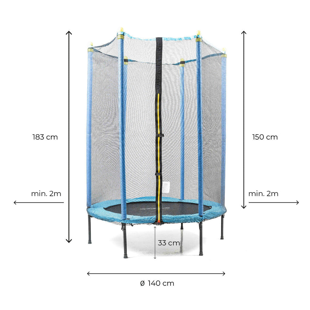 InnovaGoods Kindertrampolin mit Sicherheitsnetz Zuply