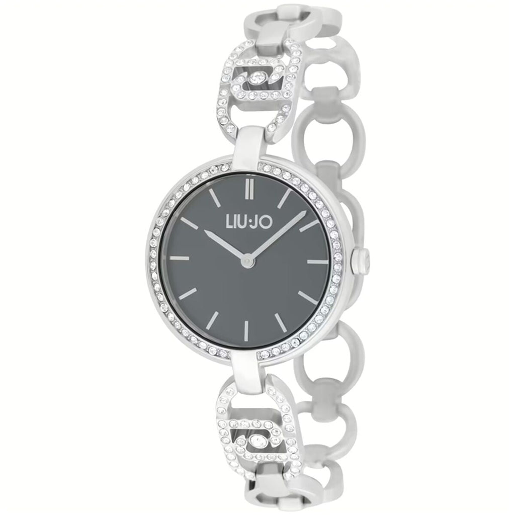 Liu Jo Unisex-Uhr Edelstahl 40 mm Elegant Schwarz - Mode & Accessoires