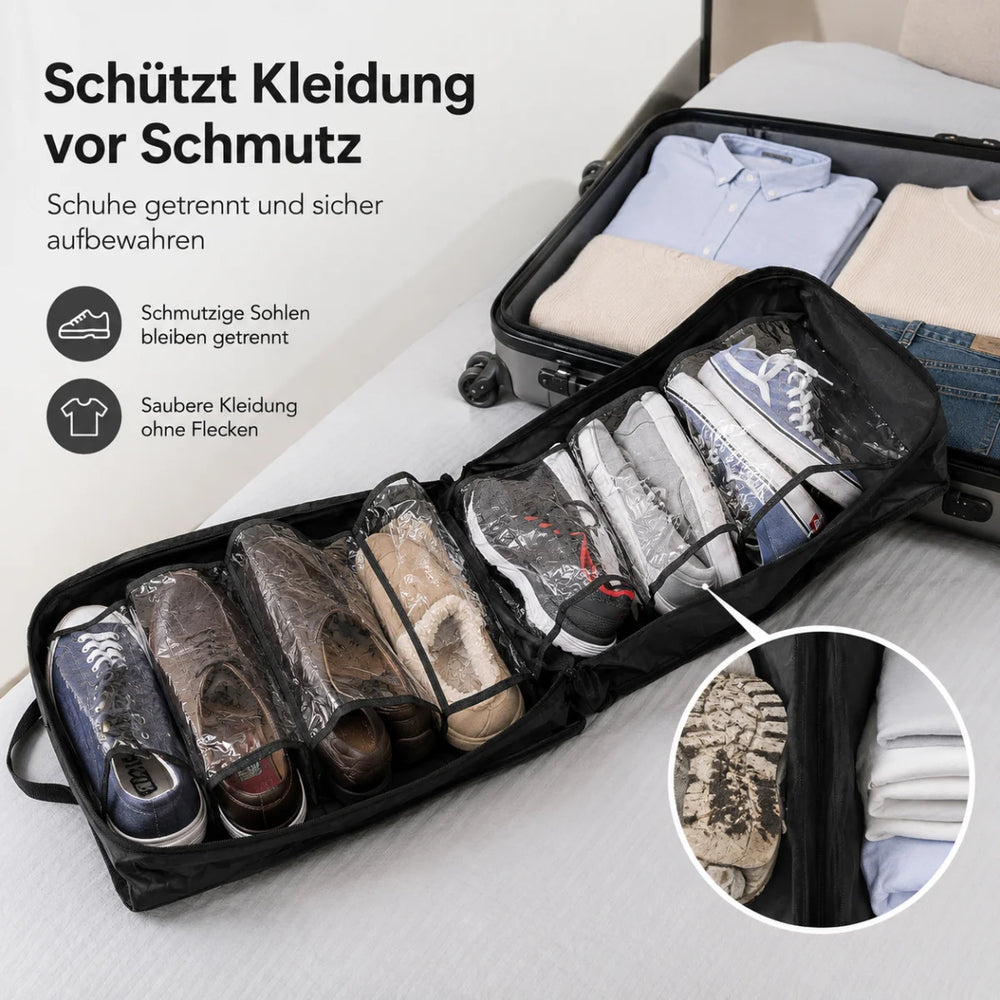 Schuh-Organizer für Reisen – Platz für bis zu 12 Schuhe – Detailansicht 2