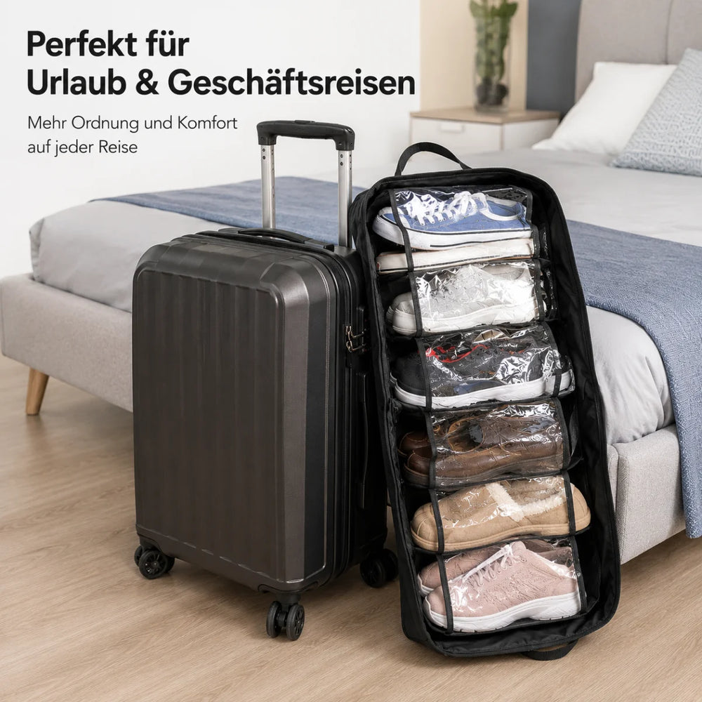 Schuh-Organizer für Reisen – Platz für bis zu 12 Schuhe – Detailansicht 1
