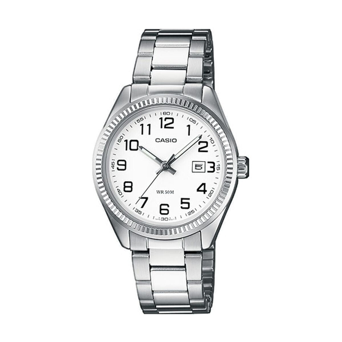 Unisex Uhr Casio Collection Weiß Silberfarben - Mode & Accessoires