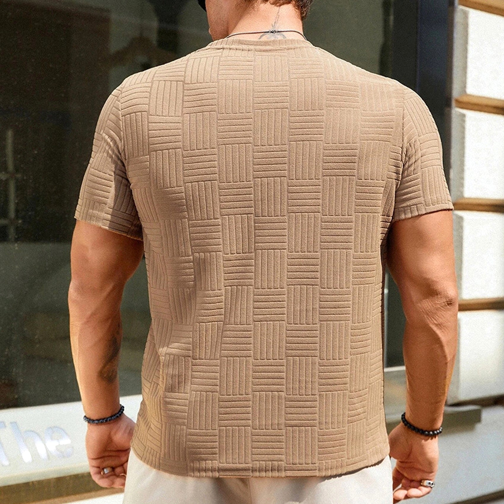 Casual Fashion Men's Short Sleeve T-Shirt – ausgewählte Produktansicht