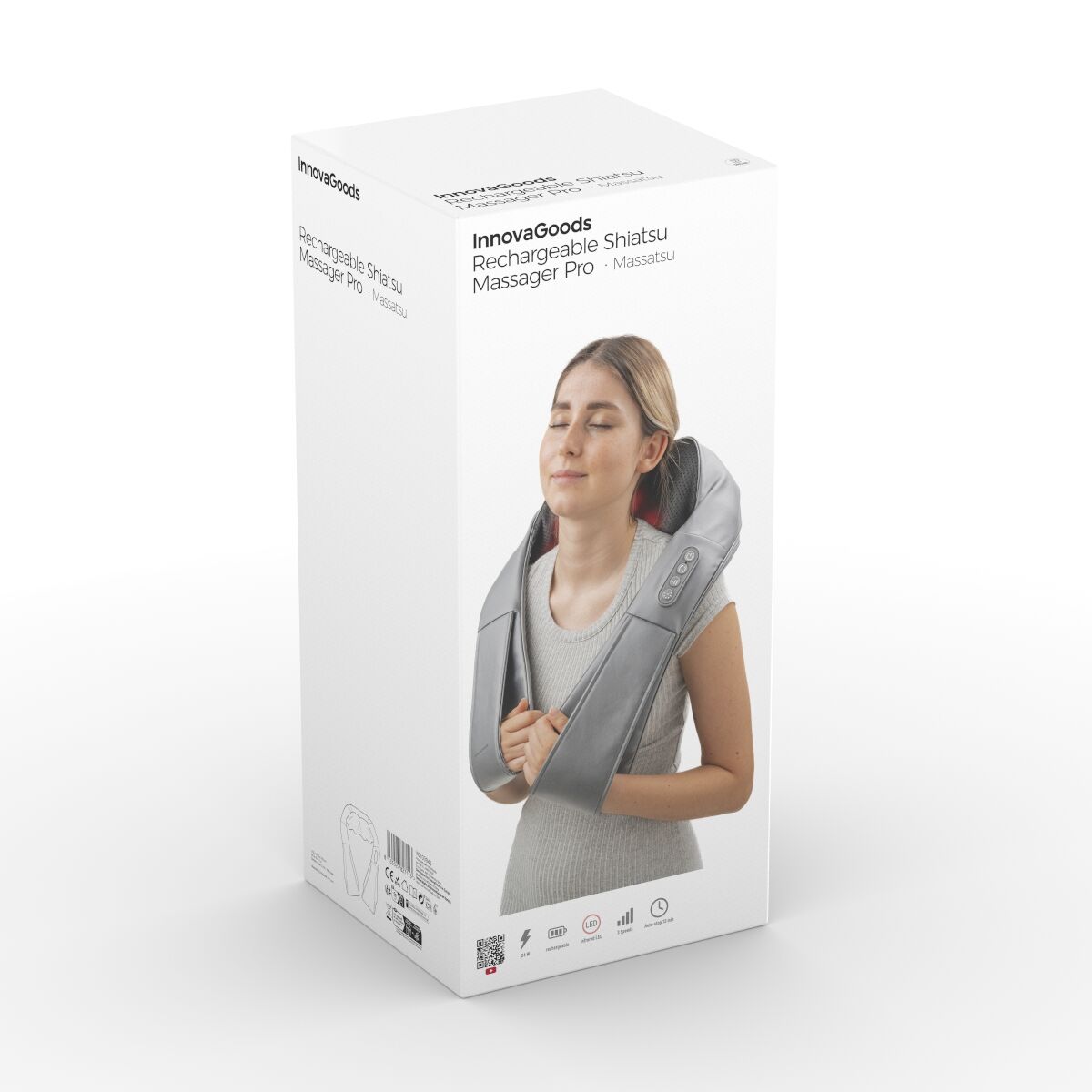 Wiederaufladbares Shiatsu-Massagegerät Pro Massatsu InnovaGoods - AWK Flagship