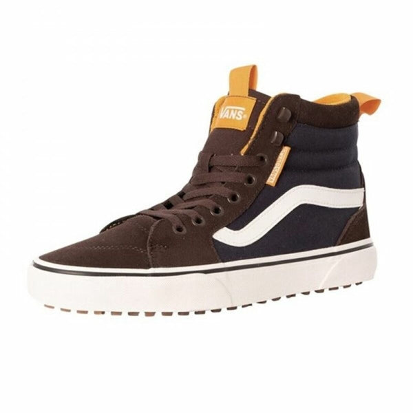 Brown und schwarze Vans Filmore High Top Herrenschuh Sneakers, stylischer High-Top