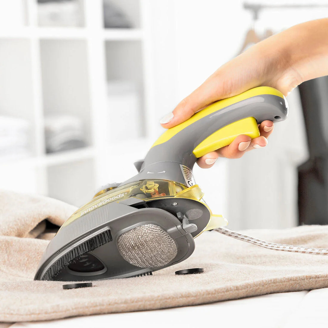 2 in 1 Mini-Dampfbügeleisen vertikal und horizontal Velyron  800 W – Detailansicht 3