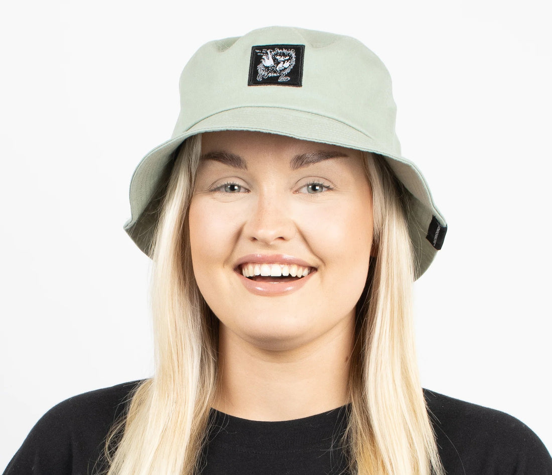 Bucket Hat Stinky – Hell Grün – Detailansicht 2