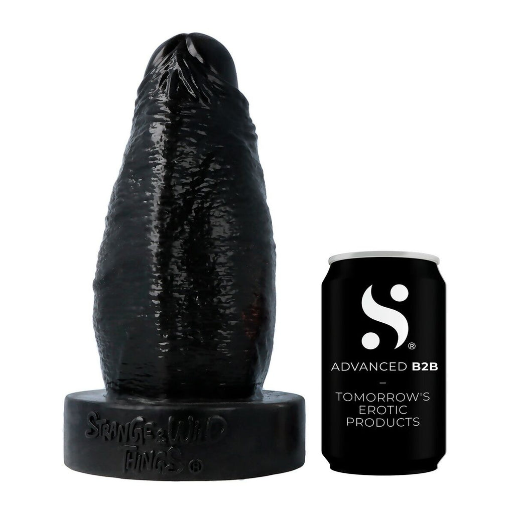 Virgite Anal Plug Schwarz Silikon mit Saugnapf - Erotik Shop