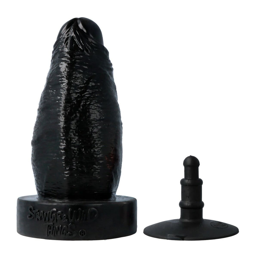 Virgite Anal Plug Schwarz Silikon mit Saugnapf - Erotik Shop