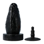 Virgite Anal Plug Schwarz Silikon mit Saugnapf - Erotik Shop