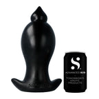 Virgite Analplug Schwarz aus Silikon mit Saugnapf - Erotik Shop