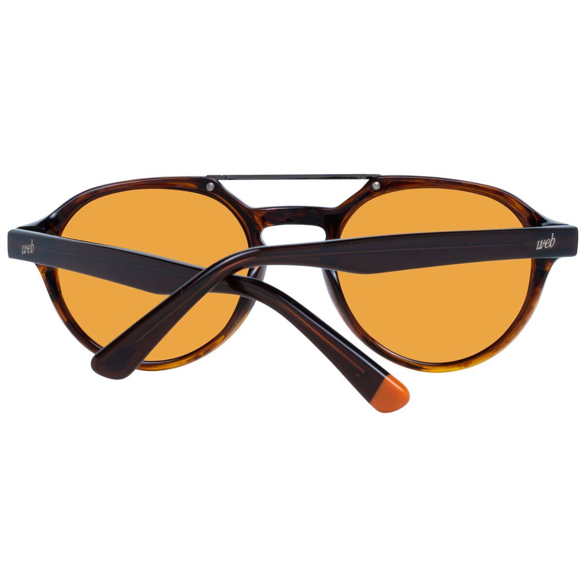 Tortoiseshell sunglasses mit orange Linsen, Web Eyewear Herrensonnenbrille, stilvolles Design