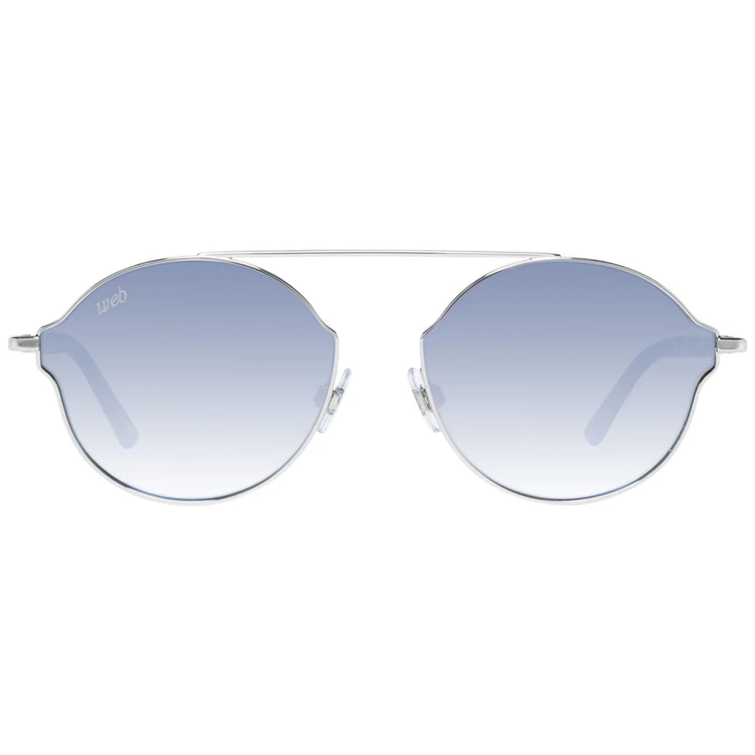 WEB EYEWEAR Unisex-Sonnenbrille Silber – UV400, 58 mm – Detailansicht 1