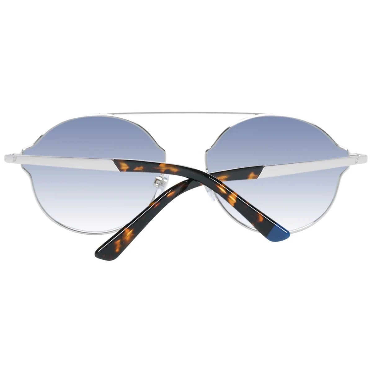 Unisex Sonnenbrille Silber mit Tortoise-Arm und UV-Schutz, Web Eyewear WE0243-5816C