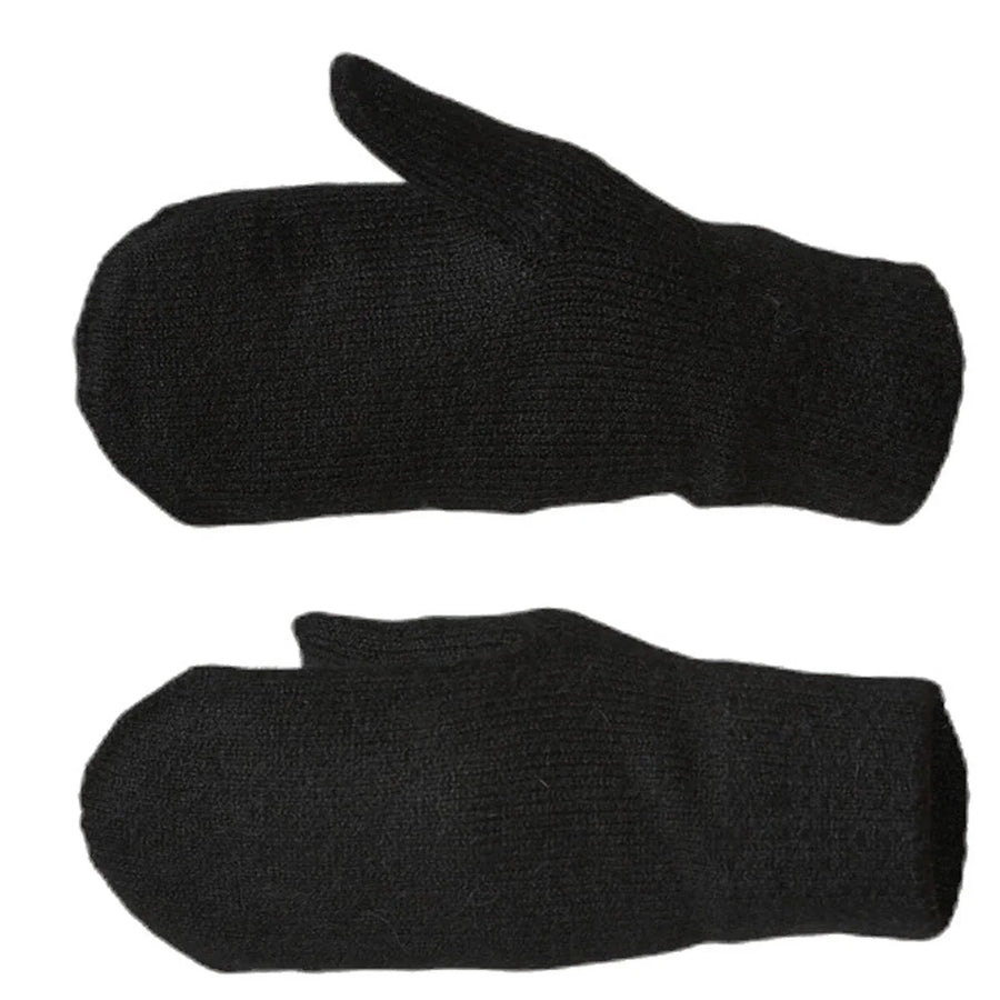 Damen-Fäustlinge Pieces – Schwarz