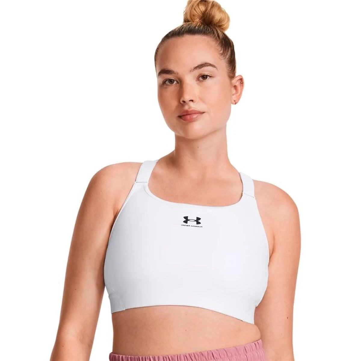 Sport-BH Under Armour HeatGear Weiß – Produktansicht 3