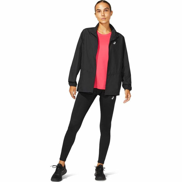 Asics Core Sportjacke Schwarz Damen Atmungsaktiv UV-Schutz - Sport & Freizeit