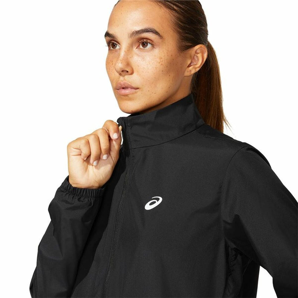 Asics Core Sportjacke Schwarz Damen Atmungsaktiv UV-Schutz - Sport & Freizeit