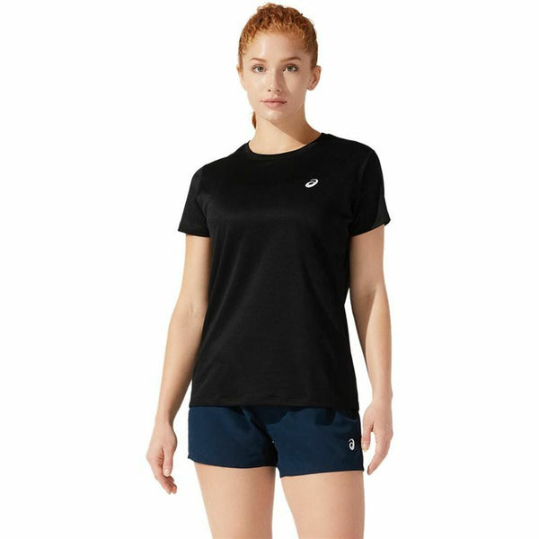 Asics Damen Kurzarm-T-Shirt Core SS Schwarz atmungsaktiv - Sport & Freizeit