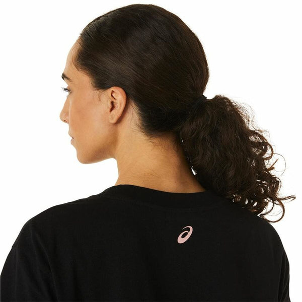 Asics Damen Kurzarm-T-Shirt Schwarz – Atmungsaktiv - Sport & Freizeit