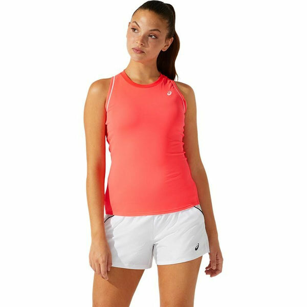Asics Damen Tanktop Koralle atmungsaktiv mit UV-Schutz - Sport & Freizeit
