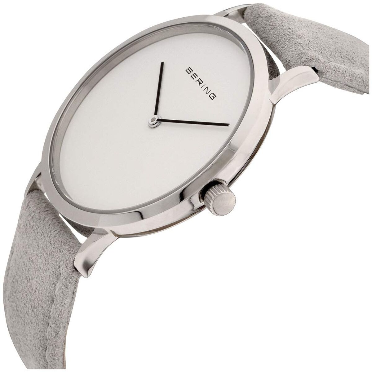 Bering Damenuhr 39 mm – Elegantes Design in Grau