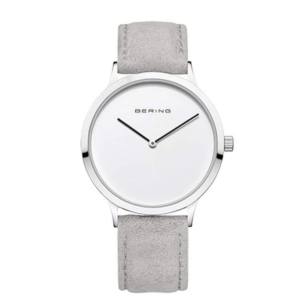 Bering Damenuhr 39 mm – Elegantes Design in Grau