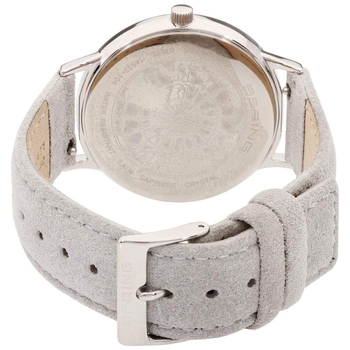 Bering Damenuhr 39 mm – Elegantes Design in Grau