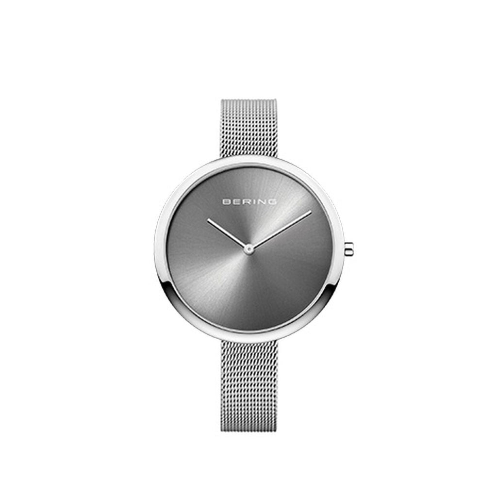 Bering Damenuhr 40 mm – Elegantes Design in Grau
