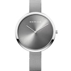 Bering Damenuhr 40 mm – Elegantes Design in Grau